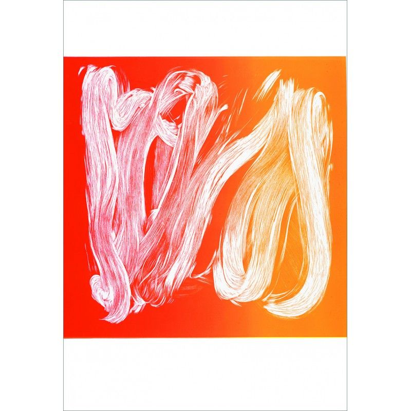 De la serie caligrafía, Rojo III